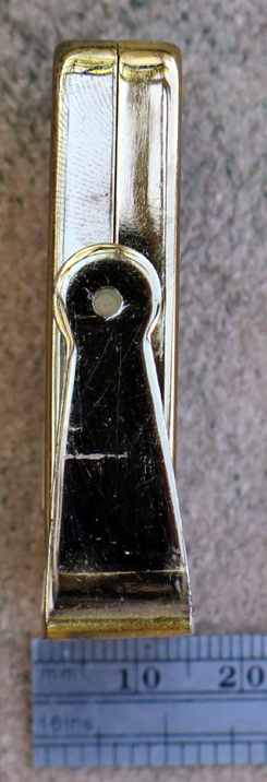 PIVOTING BRASS DESK CALLENDAR FOR FOUNTAIN PEN DESK BASE. Japanese made.